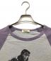 Hysteric Glamour (ヒステリックグラマー) 7分袖カットソー パープル×グレー サイズ:FREE：6000円