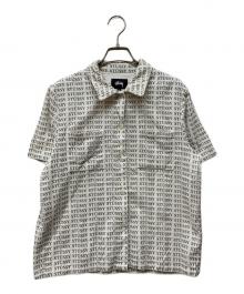 stussy（ステューシー）の古着「オープンカラーコーデュロイシャツ」｜ブラック×ホワイト