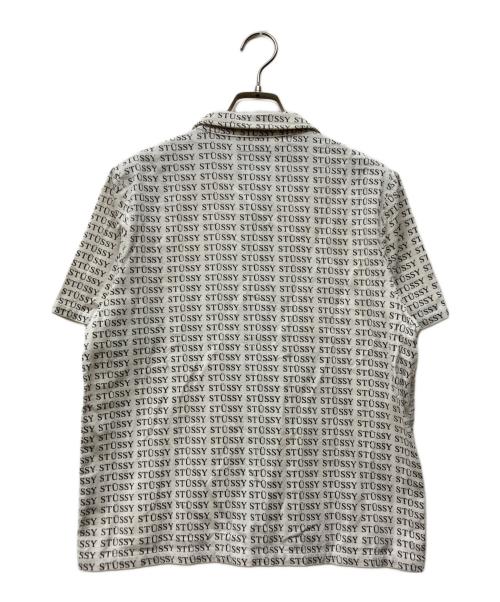 stussy（ステューシー）stussy (ステューシー) オープンカラーコーデュロイシャツ ブラック×ホワイト サイズ:Ｓの古着・服飾アイテム