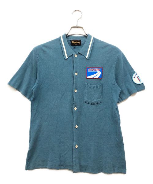 hysterics（ヒステリックス）hysterics (ヒステリックス) ニットボーリングシャツ スカイブルー サイズ:Freeの古着・服飾アイテム