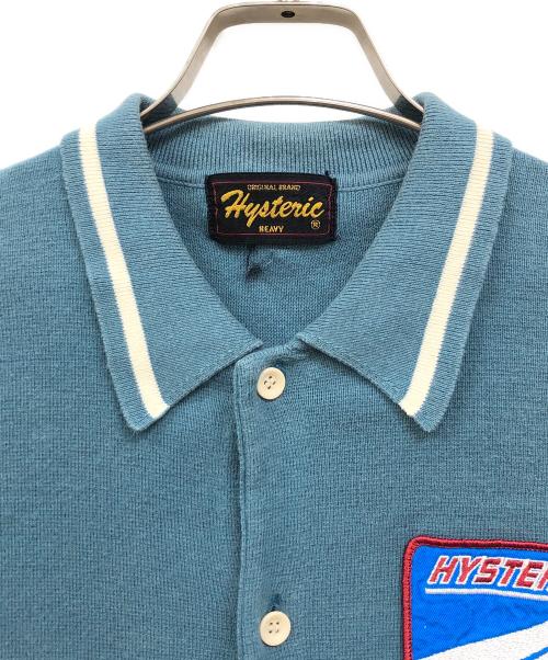 hysterics（ヒステリックス）hysterics (ヒステリックス) ニットボーリングシャツ スカイブルー サイズ:Freeの古着・服飾アイテム