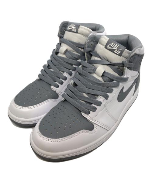 NIKE（ナイキ）NIKE (ナイキ) エアジョーダン1ハイ/ステルス グレー×ホワイト サイズ:27.5㎝の古着・服飾アイテム