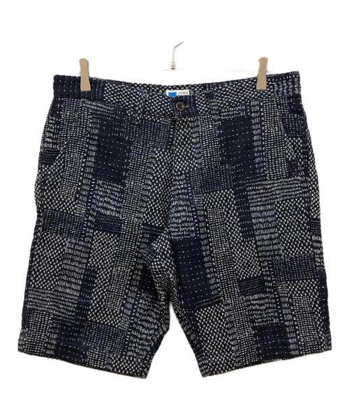 JAPAN BLUE JEANS（ジャパンブルージーンズ）JAPAN BLUE JEANS (ジャパンブルージーンズ) 刺し子ハーフパンツ インディゴ サイズ:Lの古着・服飾アイテム