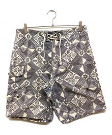 RRL（ダブルアールエル）の古着「総柄サーフショーツ」｜グレー