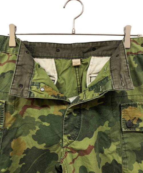 RRL（ダブルアールエル）RRL (ダブルアールエル) ミッチェルカモカーゴショーツ グリーン サイズ:34の古着・服飾アイテム
