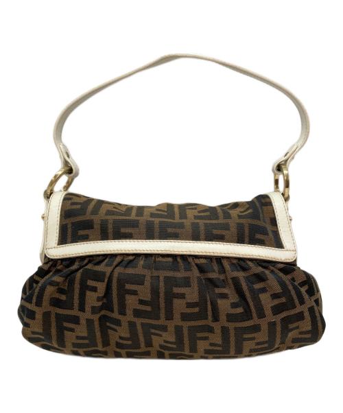 FENDI（フェンディ）FENDI (フェンディ) フラップワンハンドルバッグ ブラウンの古着・服飾アイテム