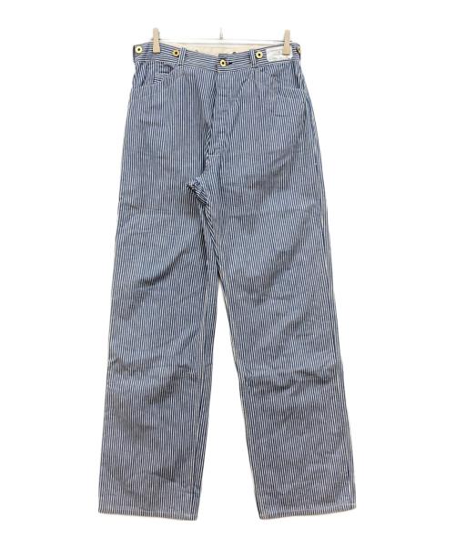 WAREHOUSE（ウエアハウス）WAREHOUSE (ウエアハウス) Lot 1234 ヒッコリーパンツ インディゴ サイズ:32の古着・服飾アイテム