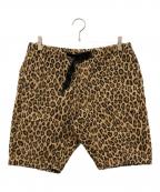 WILD THINGSワイルドシングス）の古着「レオパードハーフパンツ」｜ベージュ