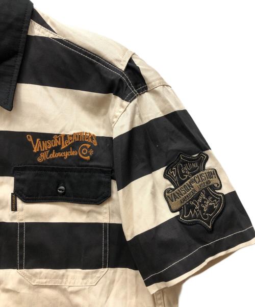VANSON（バンソン）VANSON (バンソン) 半袖シャツ ブラック サイズ:XLの古着・服飾アイテム