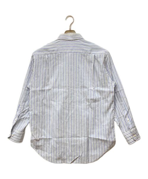 LORO PIANA（ロロピアーナ）LORO PIANA (ロロピアーナ) コットンリネン ストライプシャツ ブルー サイズ:Lの古着・服飾アイテム