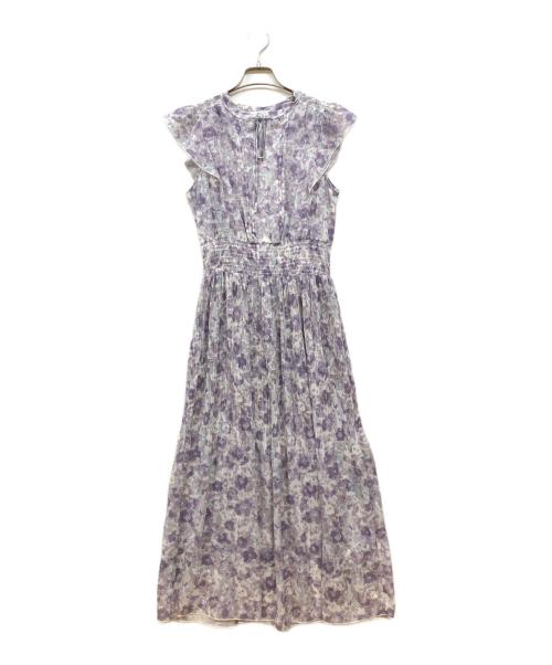 CELFORD（セルフォード）CELFORD (セルフォード) デジタルフラワープリントワンピース パープル サイズ:38の古着・服飾アイテム