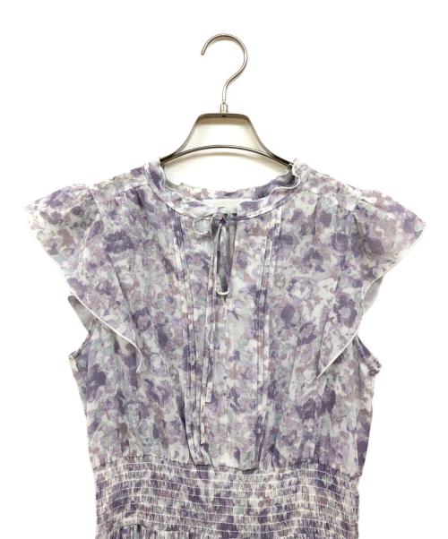 CELFORD（セルフォード）CELFORD (セルフォード) デジタルフラワープリントワンピース パープル サイズ:38の古着・服飾アイテム