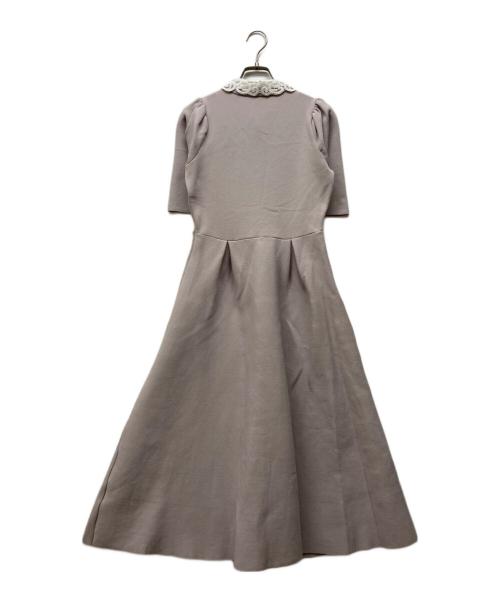 tocco closet（トッコ）tocco closet (トッコ) 門脇伶奈 (Kadowaki Reina) マルチＷＡＹボウタイ＆レース襟付きパール釦ニットワンピース ピンク サイズ:Mの古着・服飾アイテム