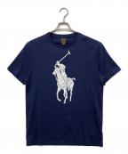 POLO RALPH LAURENポロ・ラルフローレン）の古着「ビッグポニー プリントTシャツ」｜ネイビー
