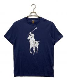 POLO RALPH LAUREN（ポロ・ラルフローレン）の古着「ビッグポニー プリントTシャツ」｜ネイビー