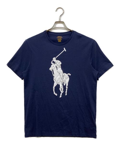 POLO RALPH LAUREN（ポロ・ラルフローレン）POLO RALPH LAUREN (ポロ・ラルフローレン) ビッグポニー プリントTシャツ ネイビー サイズ:Lの古着・服飾アイテム