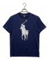POLO RALPH LAUREN（ポロ・ラルフローレン）の古着「ビッグポニー プリントTシャツ」｜ネイビー