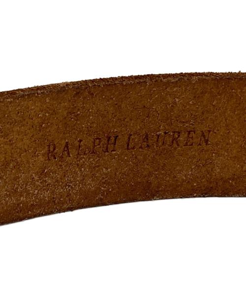 RALPH LAUREN（ラルフローレン）RALPH LAUREN (ラルフローレン) 型押しベルト ブラウンの古着・服飾アイテム