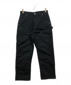 CarHarttカーハート）の古着「ダブルニーペインターパンツ」｜ブラック