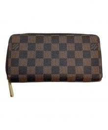 LOUIS VUITTON（ルイ ヴィトン）の古着「ダミエ ジッピー ウォレット」｜ブラウン