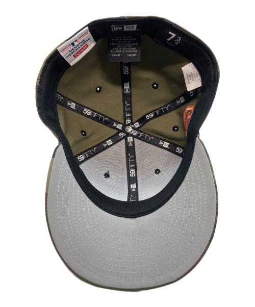 New Era（ニューエラ）New Era (ニューエラ) Supreme (シュプリーム) 24ss MLB Teams Box Logo New Era カーキ サイズ:7 3/4の古着・服飾アイテム
