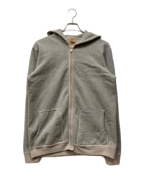 Deluxeware（デラックスウェア）DELUXEWARE (デラックスウェア) ジップパーカー グレー サイズ:XLの古着・服飾アイテム
