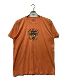 RRL（ダブルアールエル）の古着「タイガーグラフィックミリタリーTシャツ」｜オレンジ