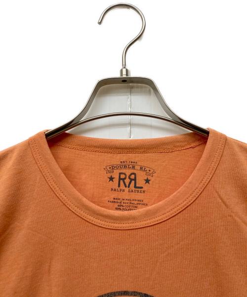 RRL（ダブルアールエル）RRL (ダブルアールエル) タイガーグラフィックミリタリーTシャツ オレンジ サイズ:Lの古着・服飾アイテム