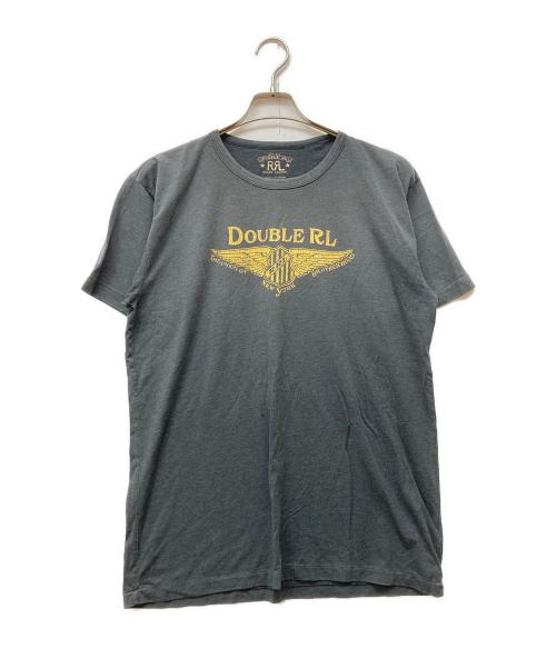 RRL（ダブルアールエル）RRL (ダブルアールエル) ロゴTシャツ グレー サイズ:Lの古着・服飾アイテム