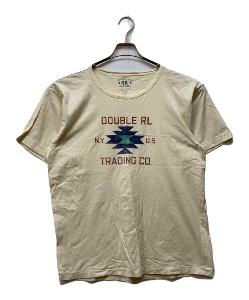 RRL（ダブルアールエル）RRL (ダブルアールエル) ネイティヴ柄ロゴTシャツ ホワイト サイズ:Lの古着・服飾アイテム