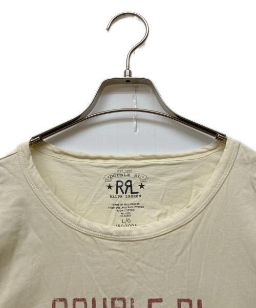 RRL（ダブルアールエル）RRL (ダブルアールエル) ネイティヴ柄ロゴTシャツ ホワイト サイズ:Lの古着・服飾アイテム