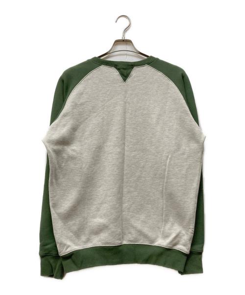 RRL（ダブルアールエル）RRL (ダブルアールエル) 両Vスウェット グリーン×グレー サイズ:XLの古着・服飾アイテム