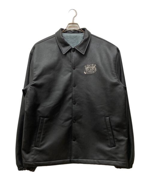 ROLLER（ローラー）ROLLER (ローラー) FAKE LEATHER COACH JACKET ブラック サイズ:Lの古着・服飾アイテム