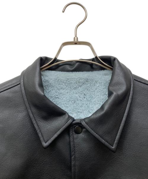 ROLLER（ローラー）ROLLER (ローラー) FAKE LEATHER COACH JACKET ブラック サイズ:Lの古着・服飾アイテム