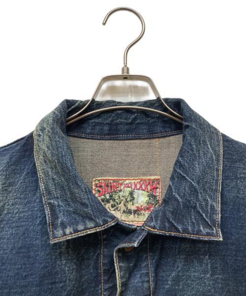 SAINT MICHAEL（セントマイケル）SAINT MICHAEL (セントマイケル) BerBerJin (ベンベルジン) DENIM JACKET インディゴ サイズ:XLの古着・服飾アイテム