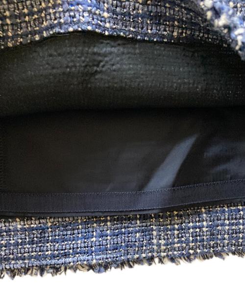 FOXEY（フォクシー）FOXEY (フォクシー) ノースリーブツイードワンピース ネイビー サイズ:38の古着・服飾アイテム