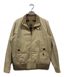Aquascutum（アクアスキュータム）の古着「裏刺繍スイングトップ」｜ベージュ