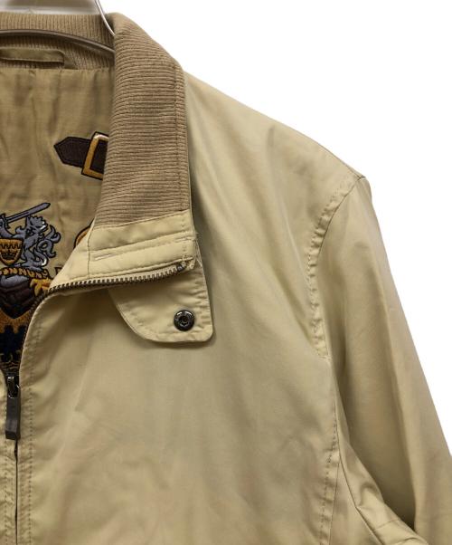 Aquascutum（アクアスキュータム）Aquascutum (アクアスキュータム) 裏刺繍スイングトップ ベージュ サイズ:36の古着・服飾アイテム