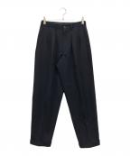 Y's for menワイズフォーメン）の古着「ウール2タックパンツ」｜ネイビー