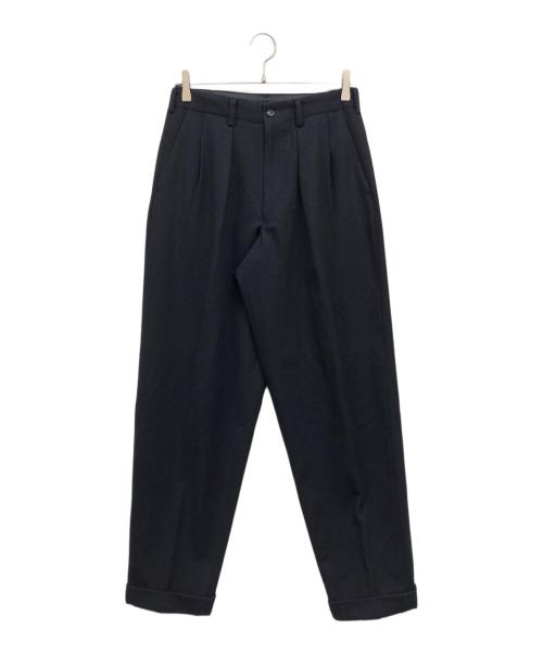Y's for men（ワイズフォーメン）Y'S for men (ワイズフォーメン) ウール2タックパンツ ネイビー サイズ:Mの古着・服飾アイテム