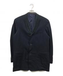 Y's for men（ワイズフォーメン）の古着「ウールラペルコーデュロイテーラードジャケット」｜ネイビー