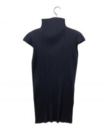 ISSEY MIYAKE（イッセイミヤケ）の古着「プリ―ツチュニック」｜ネイビー