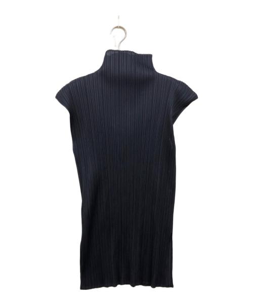 ISSEY MIYAKE（イッセイミヤケ）ISSEY MIYAKE (イッセイミヤケ) プリ―ツチュニック ネイビー サイズ:4の古着・服飾アイテム
