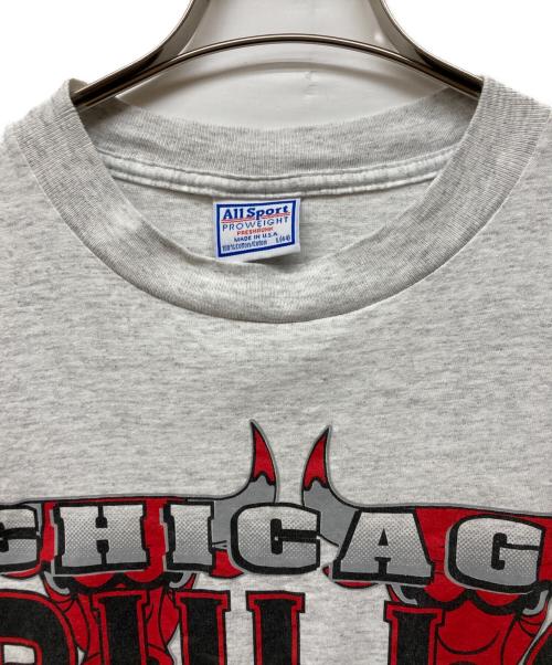 ALL SPORT（オールスポーツ）ALL SPORT (オールスポーツ) 90s CHICAGO BULLS プリントTシャツ ホワイト サイズ:Ⅼの古着・服飾アイテム