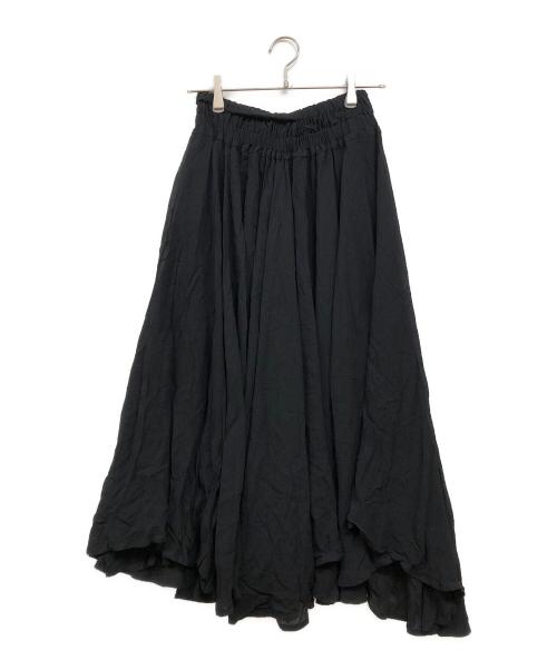 Y's（ワイズ）Y's (ワイズ) レーヨンマキシ丈スカート ブラック サイズ:2の古着・服飾アイテム