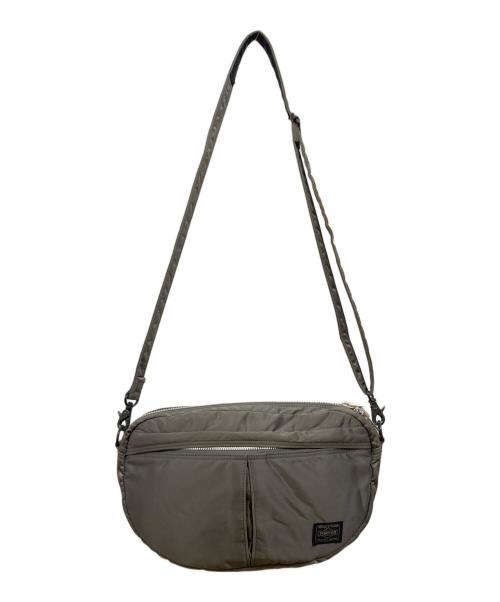 PORTER（ポーター）PORTER (ポーター) タンカー ハーフムーン ショルダーバッグ グレーの古着・服飾アイテム