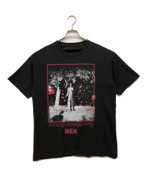 WEBER（ウェーバー）Weber (ウェーバー) 同じ顔の男たち プリントTシャツ ブラック サイズ:Lの古着・服飾アイテム