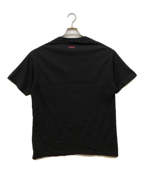 WEBER（ウェーバー）Weber (ウェーバー) 同じ顔の男たち プリントTシャツ ブラック サイズ:Lの古着・服飾アイテム