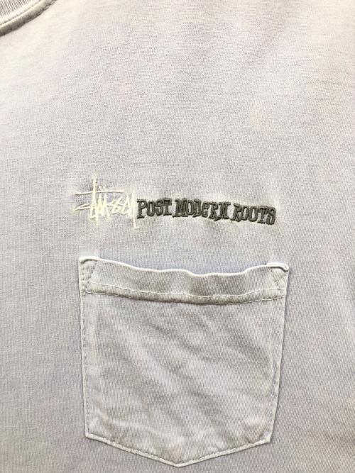 stussy（ステューシー）stussy (ステューシー) ポケットTシャツ ブルー サイズ:Lの古着・服飾アイテム