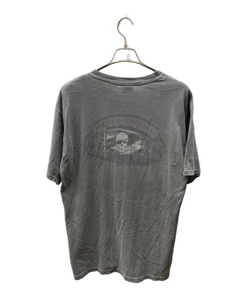 DISNEY（ディズニー）Disney (ディズニー) アトラクション プリントTシャツ グレー サイズ:Ｌの古着・服飾アイテム